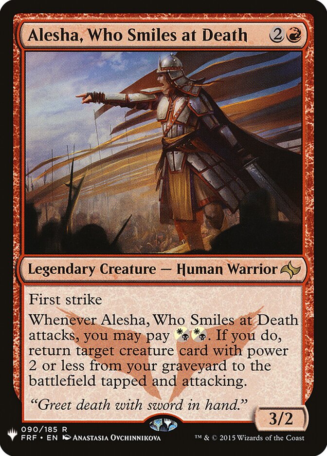 Alesha, Who Smiles at Death (FRF-90) - The List (PLST)