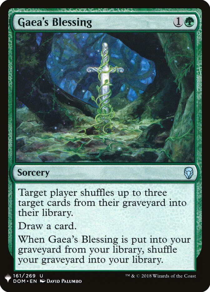 Gaea's Blessing (DOM-161) - The List (PLST)
