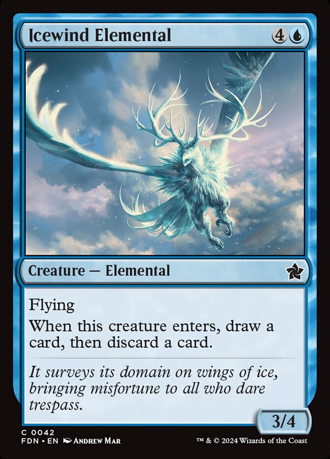 Icewind Elemental (42) - Foundations (FDN)