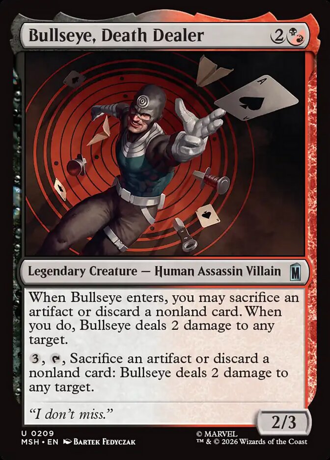 Bullseye, Death Dealer (209) - Marvel Super Heroes (MSH)