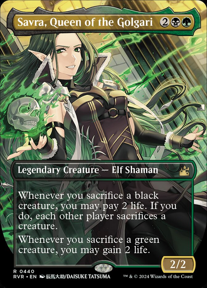 Savra, Queen of the Golgari (440) - Ravnica Remastered (RVR)