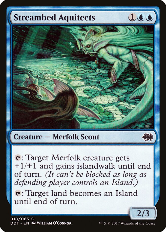 Streambed Aquitects (18) - Duel Decks: Merfolk vs. Goblins (DDT)
