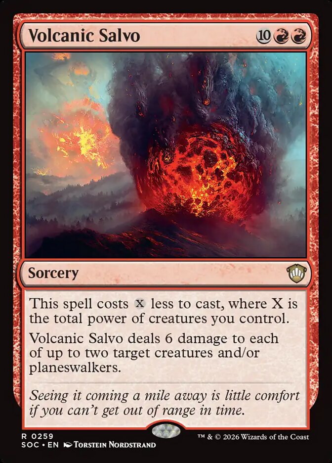 Volcanic Salvo (259) - Secrets of Strixhaven Commander (SOC)