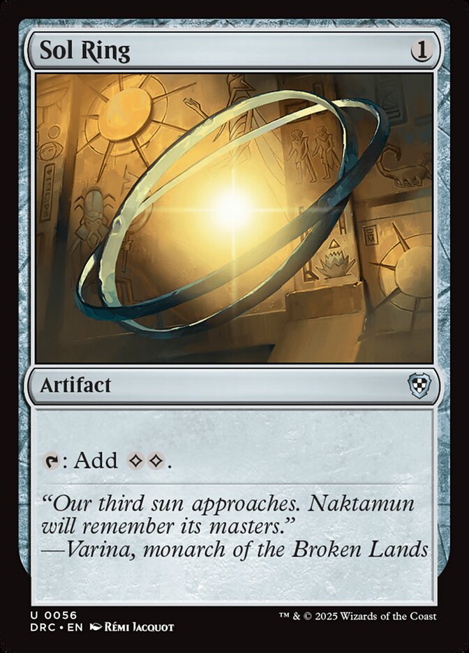 Sol Ring (56) - Aetherdrift Commander (DRC)