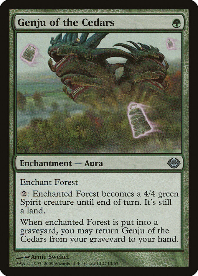 Genju of the Cedars (13) - Duel Decks: Garruk vs. Liliana (DDD)