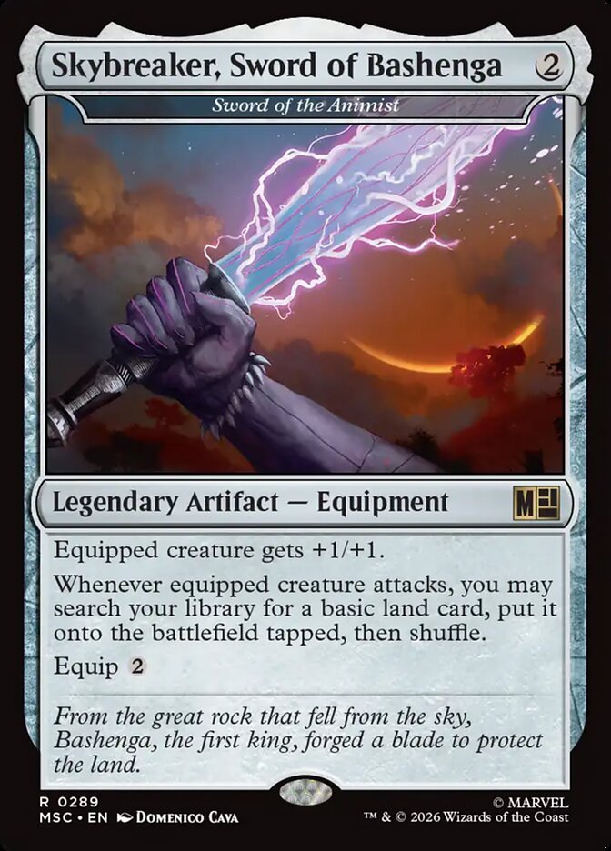 Skybreaker, Sword of Bashenga - Sword of the Animist (289) - Marvel Super Heroes Commander (MSC)