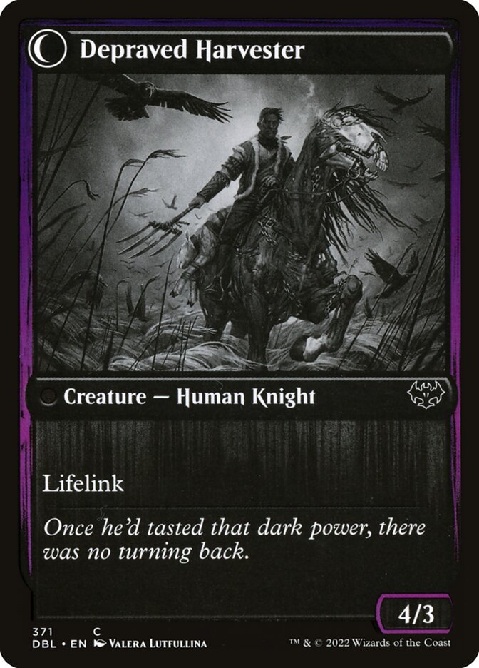 Desperate Farmer // Depraved Harvester (371) - Innistrad: Double Feature (DBL)