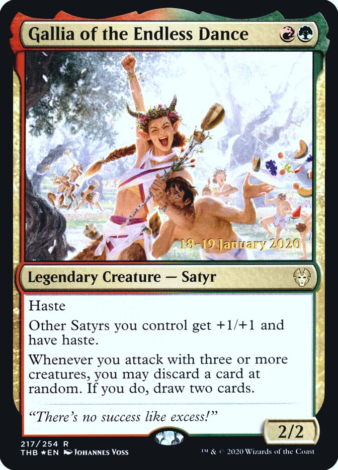 Gallia of the Endless Dance (217s) - Theros Beyond Death Promos (PTHB)