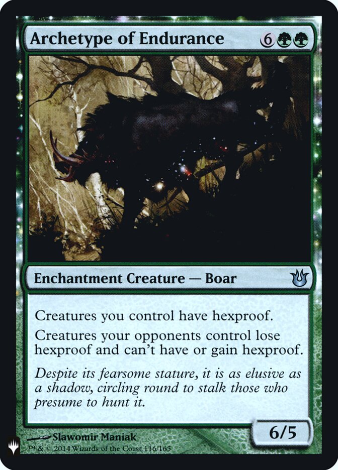 Archetype of Endurance (BNG-116) - The List (PLST)