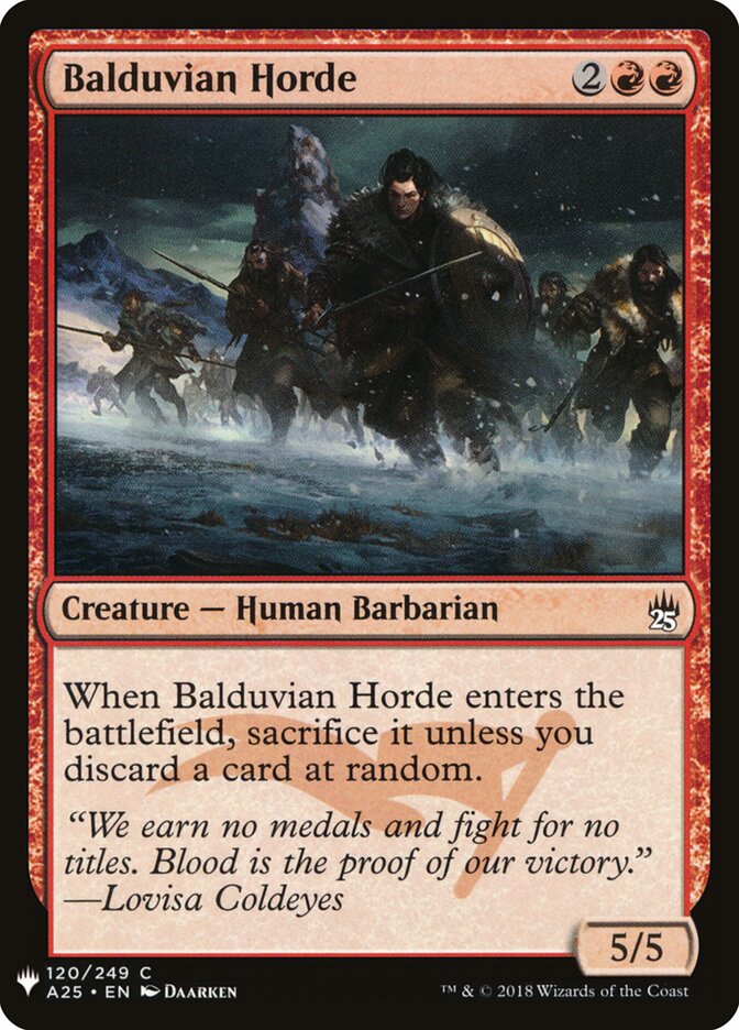 Balduvian Horde (A25-120) - The List (PLST)