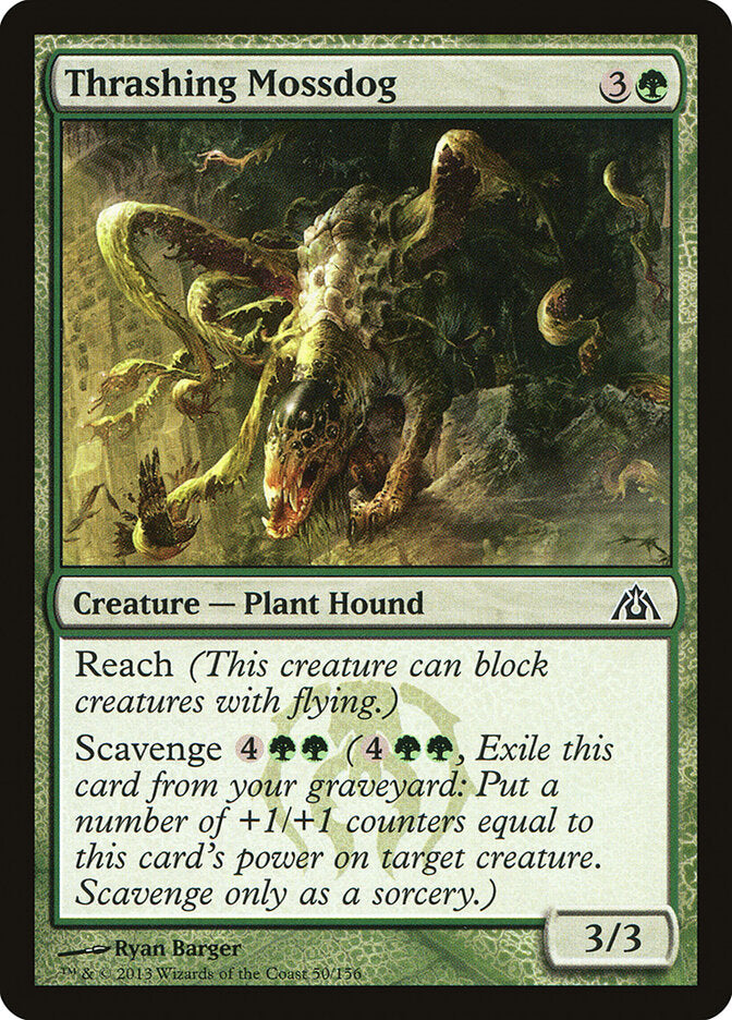 Thrashing Mossdog (50) - Dragon's Maze (DGM)