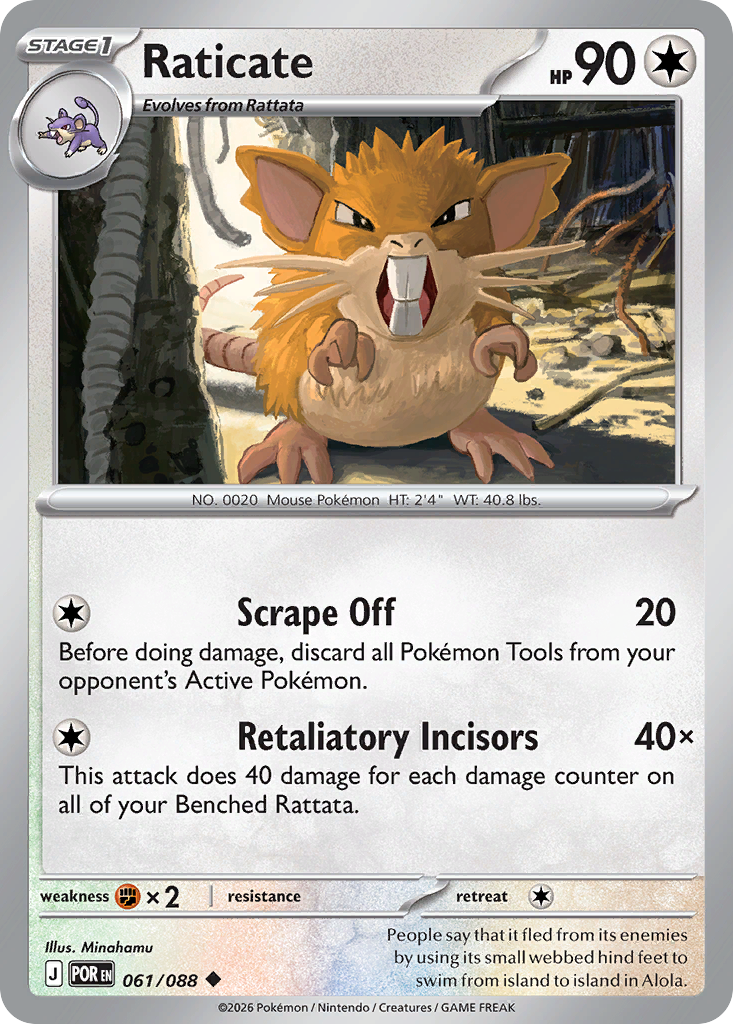 Raticate (61/88) - Perfect Order (POR)