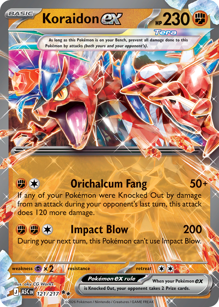 Koraidon ex (121/217) - Ascended Heroes (ASC)