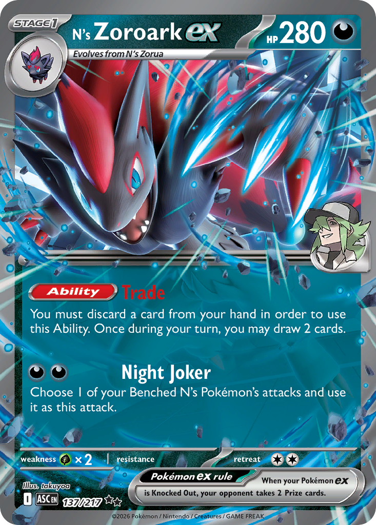 N's Zoroark ex (137/217) - Ascended Heroes (ASC)