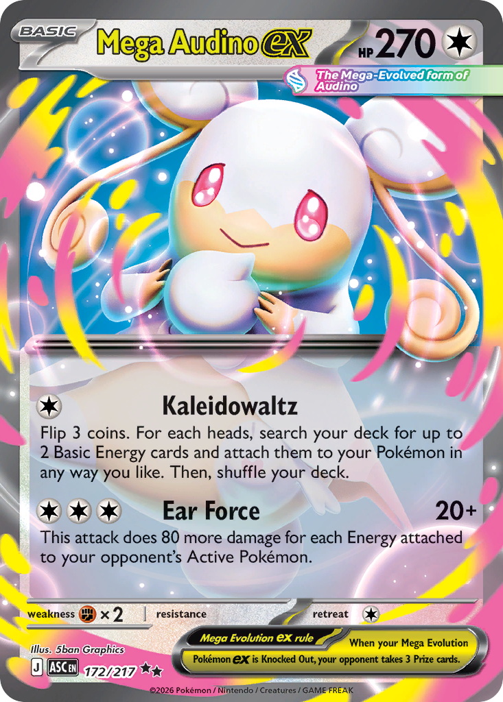 Mega Audino ex (172/217) - Ascended Heroes (ASC)