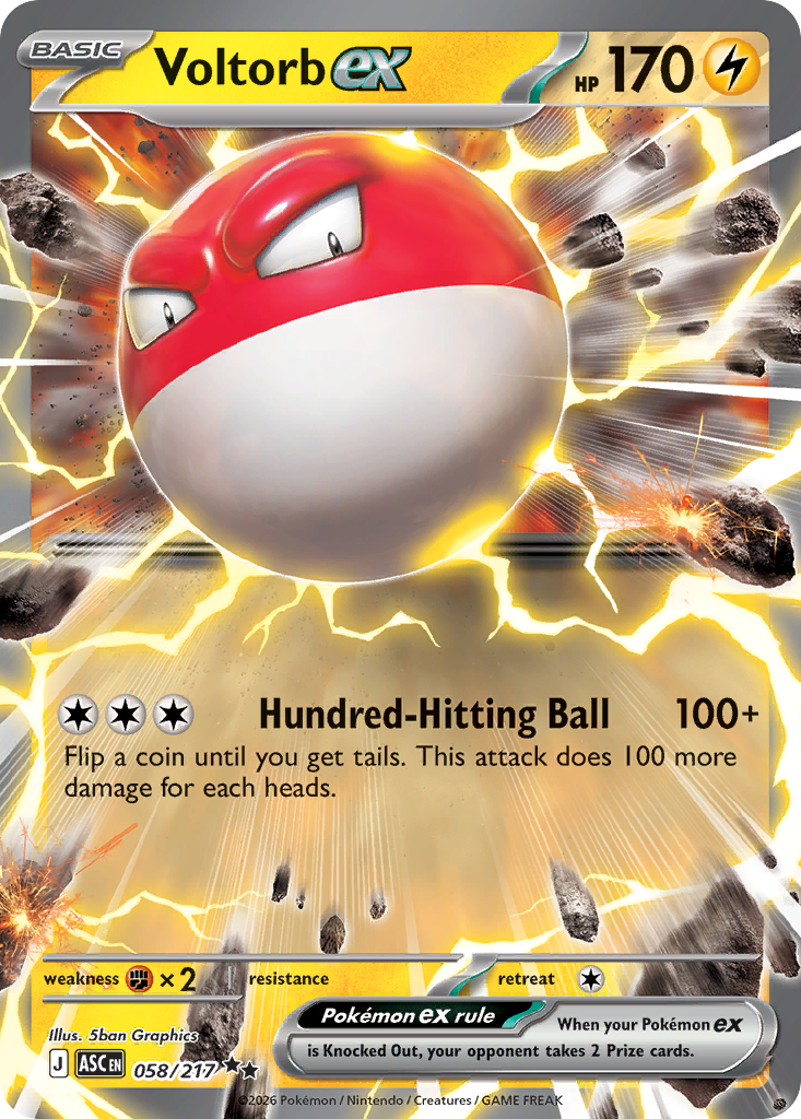 Voltorb ex (58/217) - Ascended Heroes (ASC)