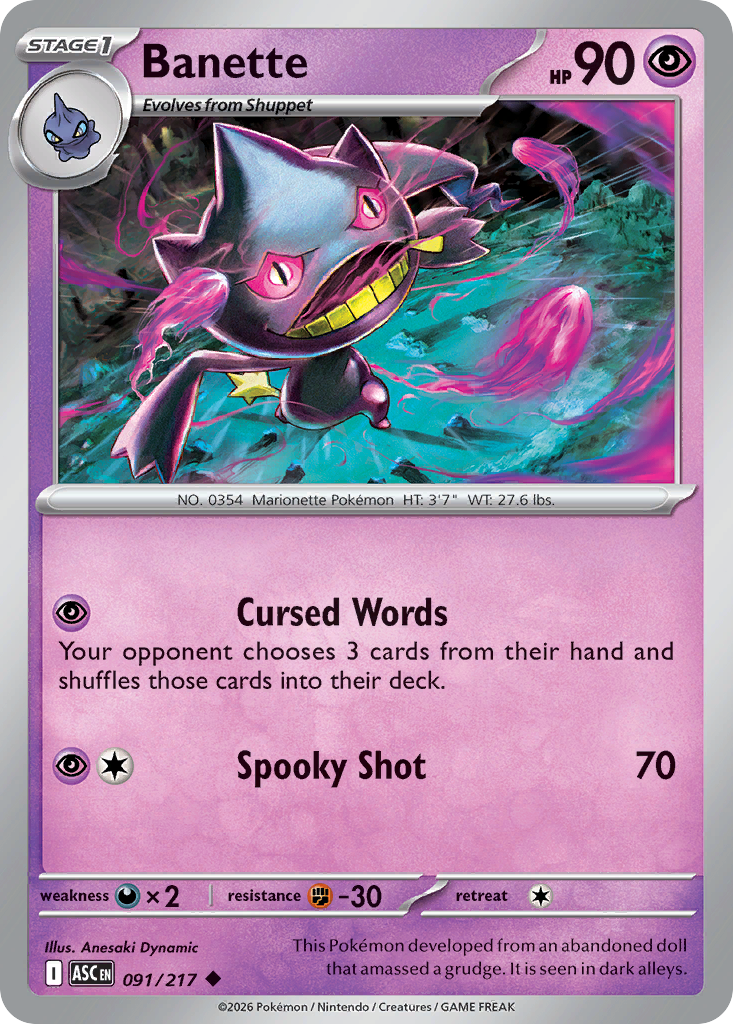 Banette (91/217) - Ascended Heroes (ASC)