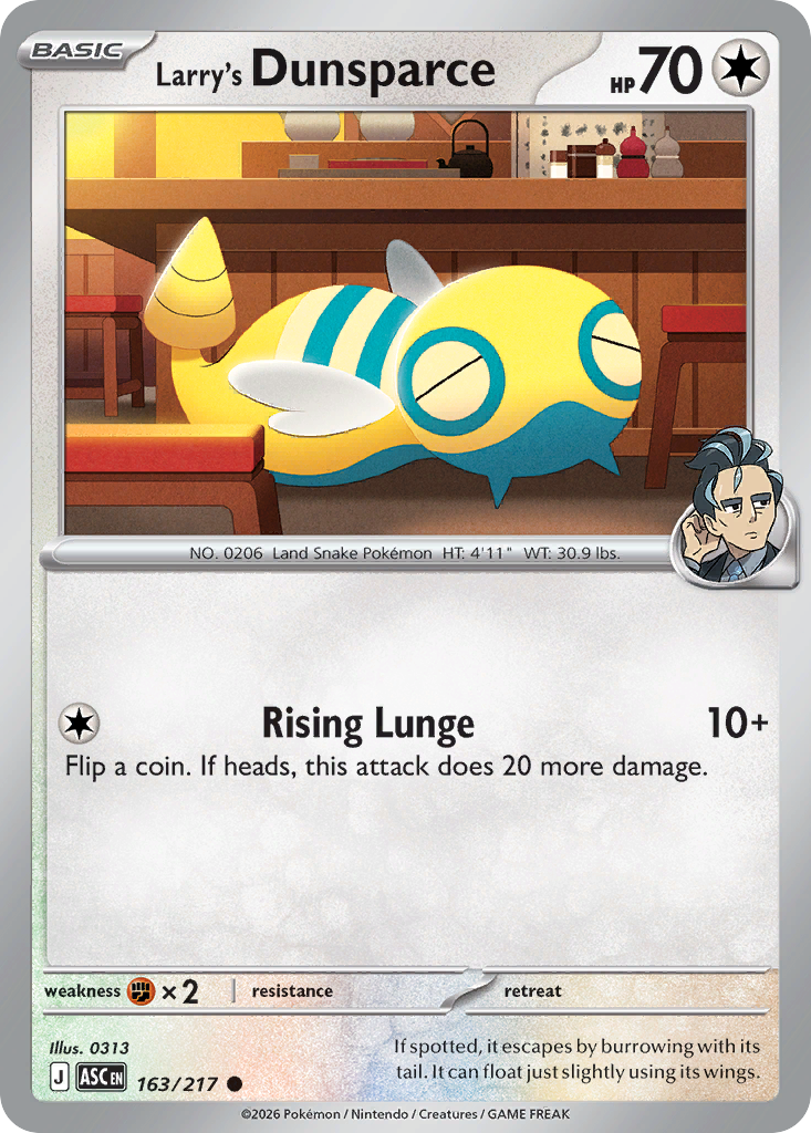 Larry's Dunsparce (163/217) - Ascended Heroes (ASC)