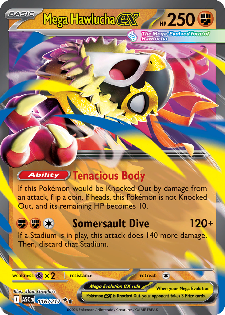 Mega Hawlucha ex (116/217) - Ascended Heroes (ASC)