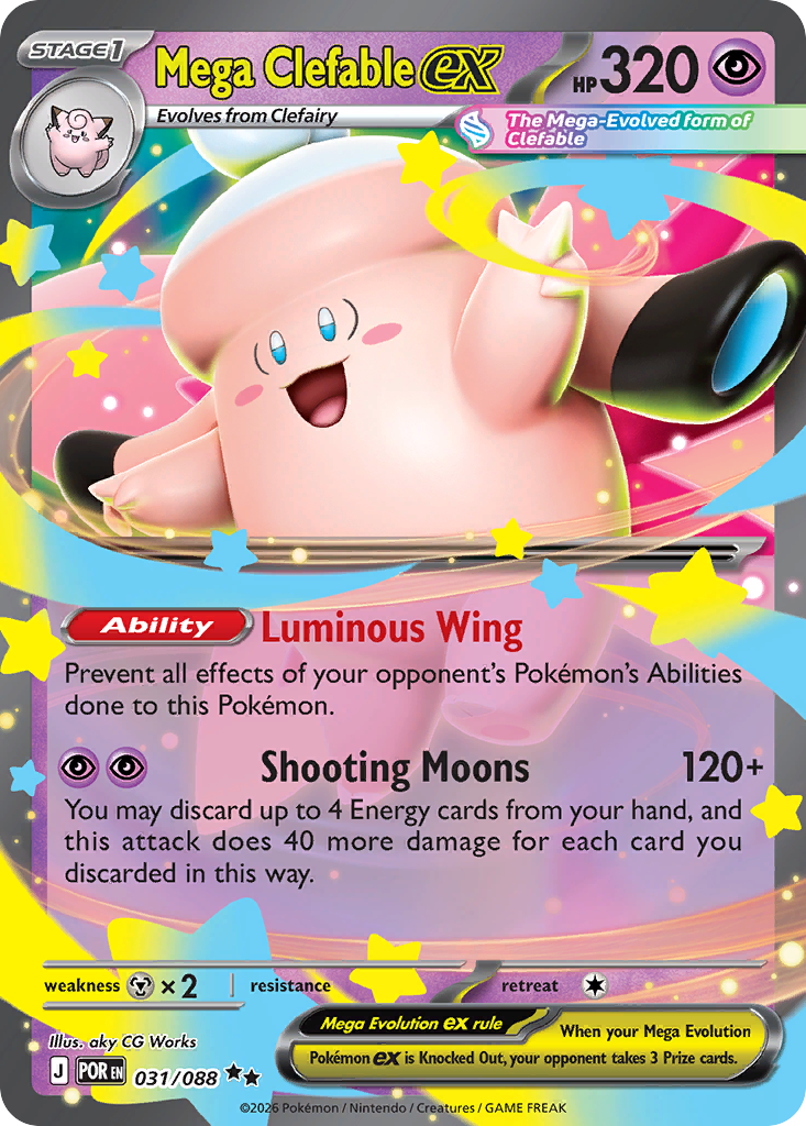 Mega Clefable ex (31/88) - Perfect Order (POR)