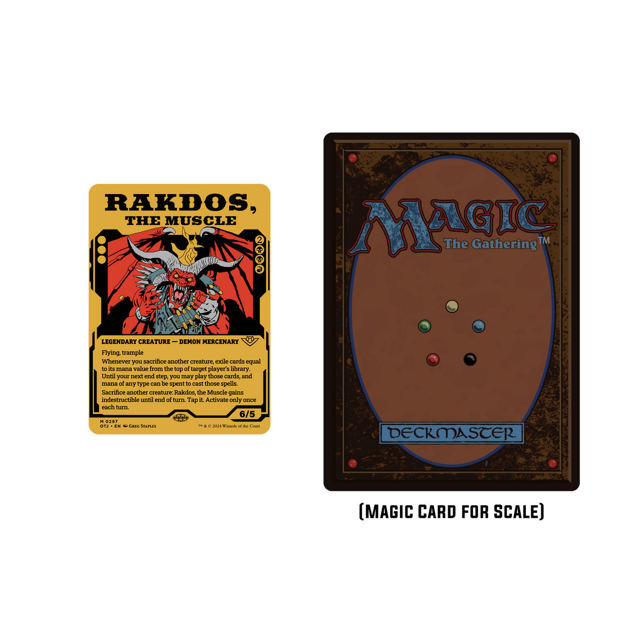 Outlaws of Thunder Junction - Pinfinity Limited Edition AR-Enhanced Pin (Rakdos, The Muscle) - Outlaws of Thunder Junction (OTJ)