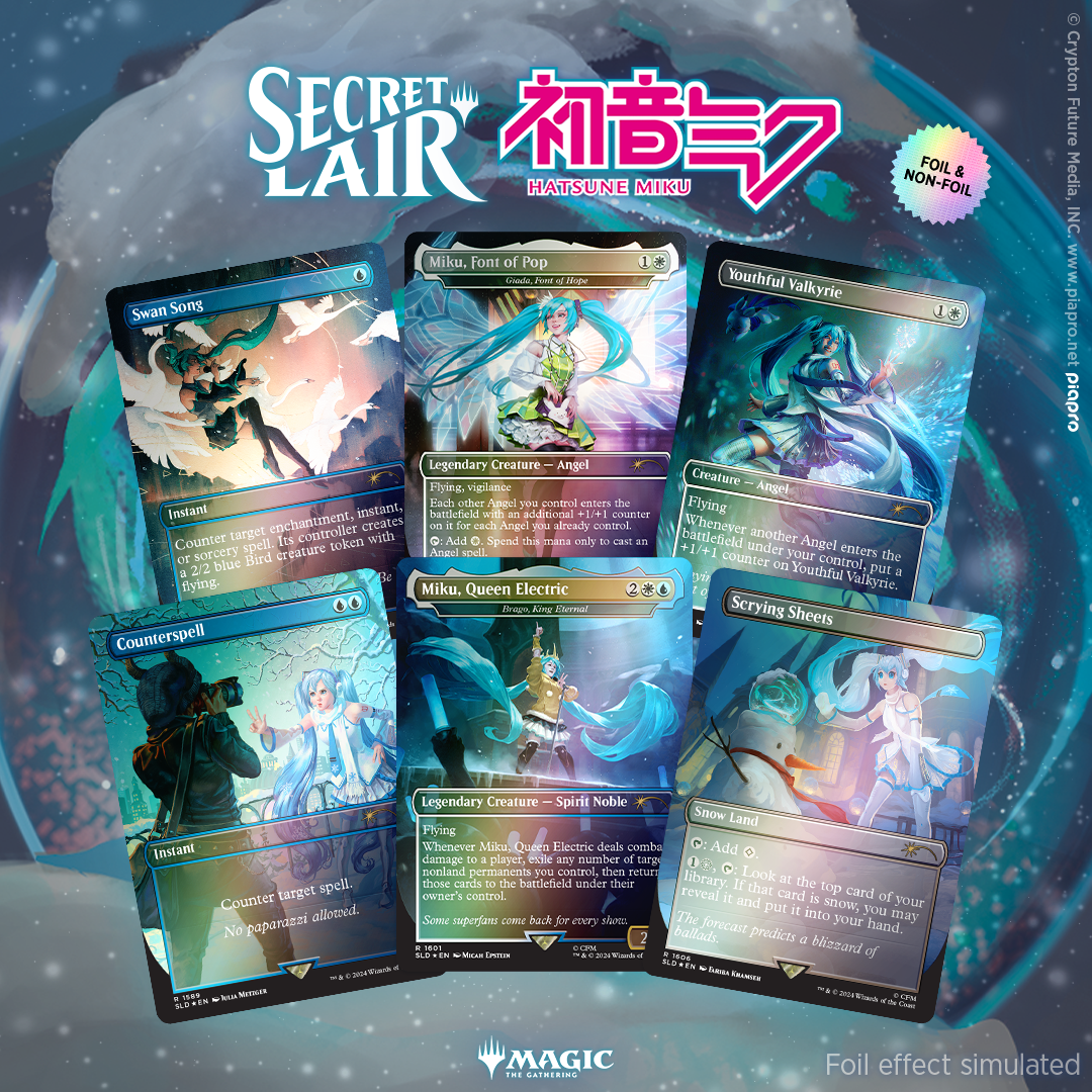 Secret Lair Drop: Secret Lair x Hatsune Miku: Winter Diva EN - Non-Foil Edition - Secret Lair Drop Series (SLD)-English