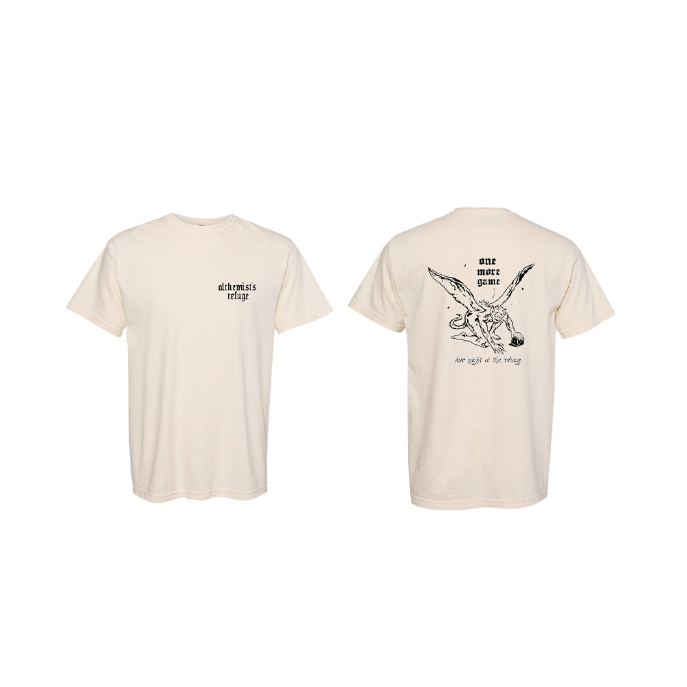 Late Night At The Refuge - Alchemist's Refuge T-Shirt (Cream)