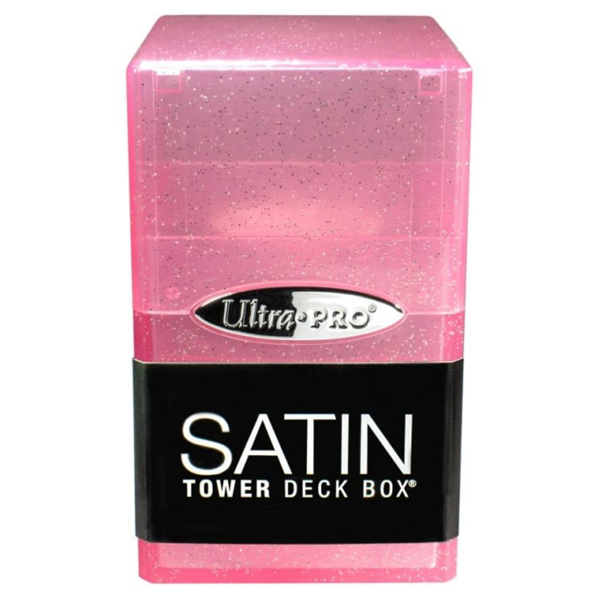 Satin Tower Deck Box by Ultra Pro - Pink Glitter