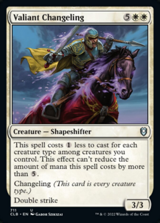 Valiant Changeling - Commander Legends: Battle for Baldur's Gate (CLB)