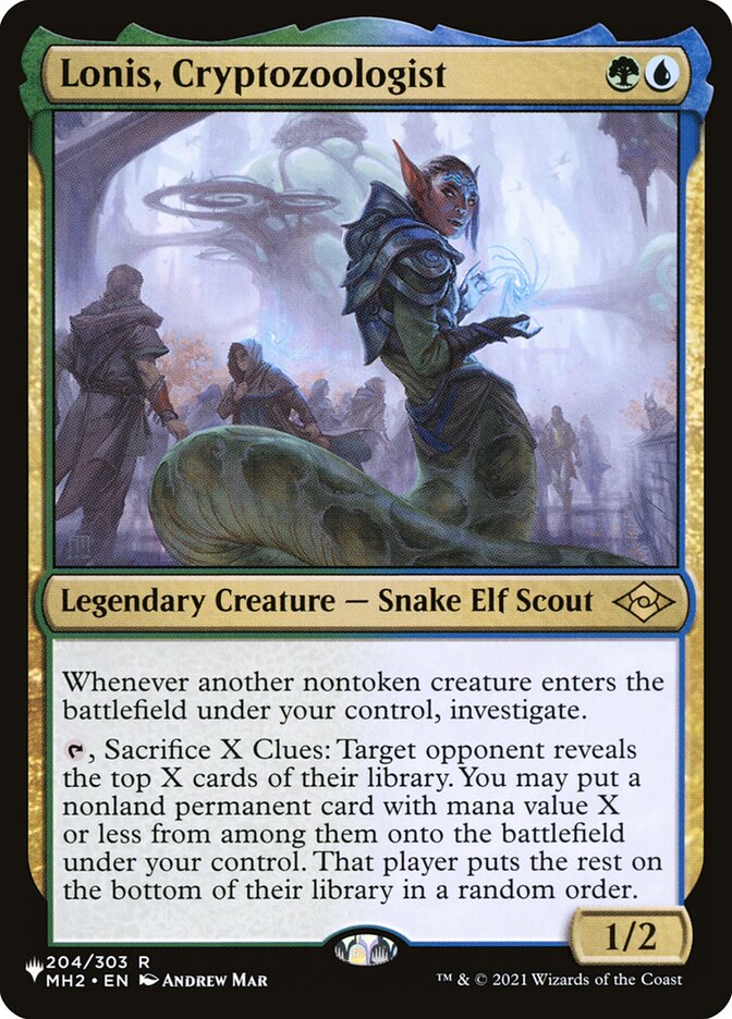Lonis, Cryptozoologist - The List (PLIST)