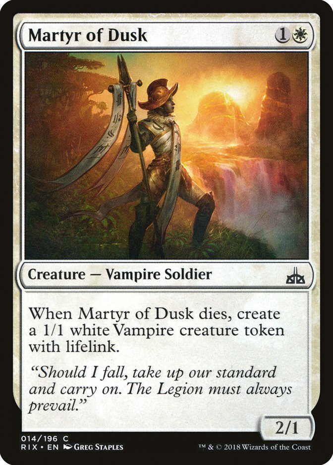 Martyr of Dusk - Rivals of Ixalan (RIX)