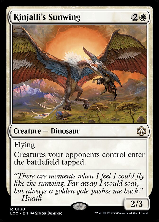 Kinjalli's Sunwing - Lost Caverns of Ixalan Commander (LCC)