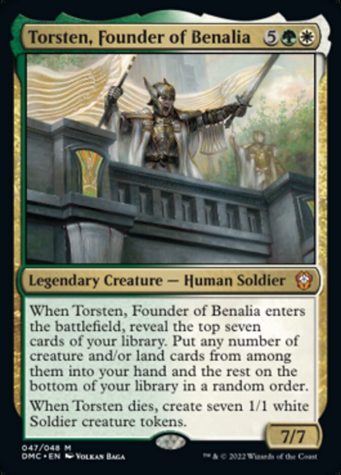 Torsten, Founder of Benalia - Dominaria United Commander (DMC)