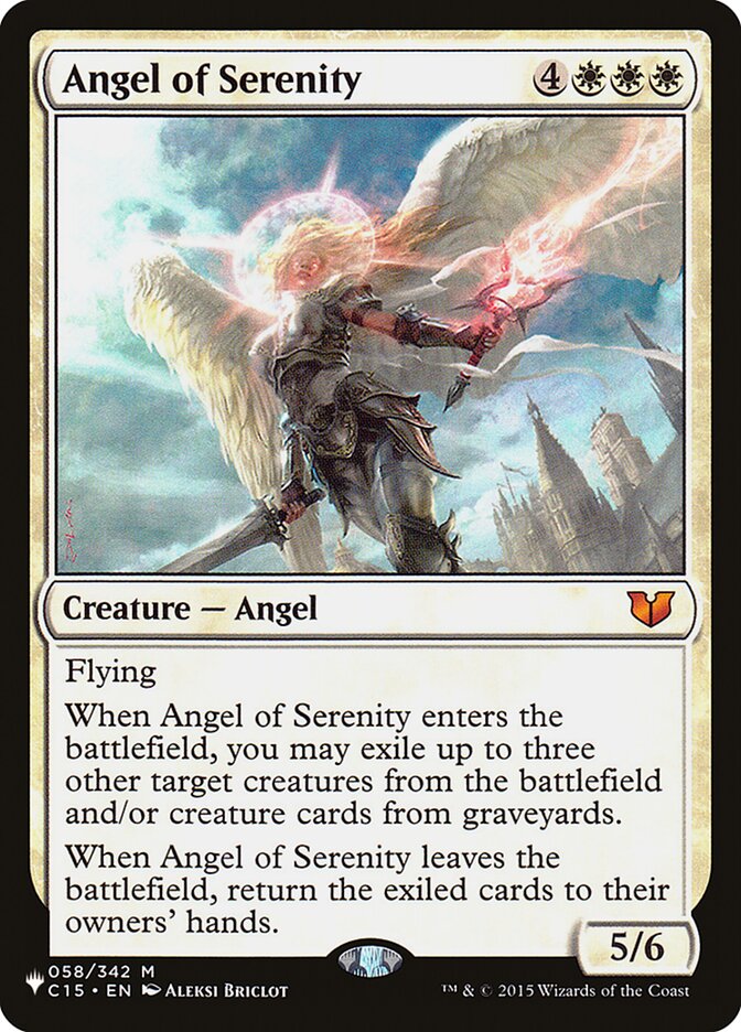 Angel of Serenity - The List (PLIST)