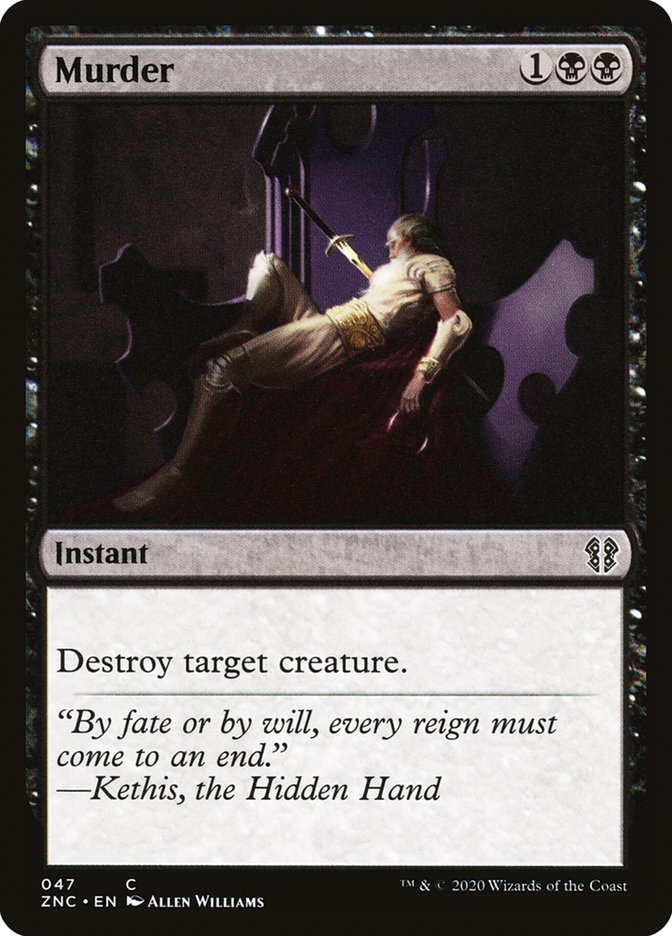 Murder - Zendikar Rising Commander (ZNC)