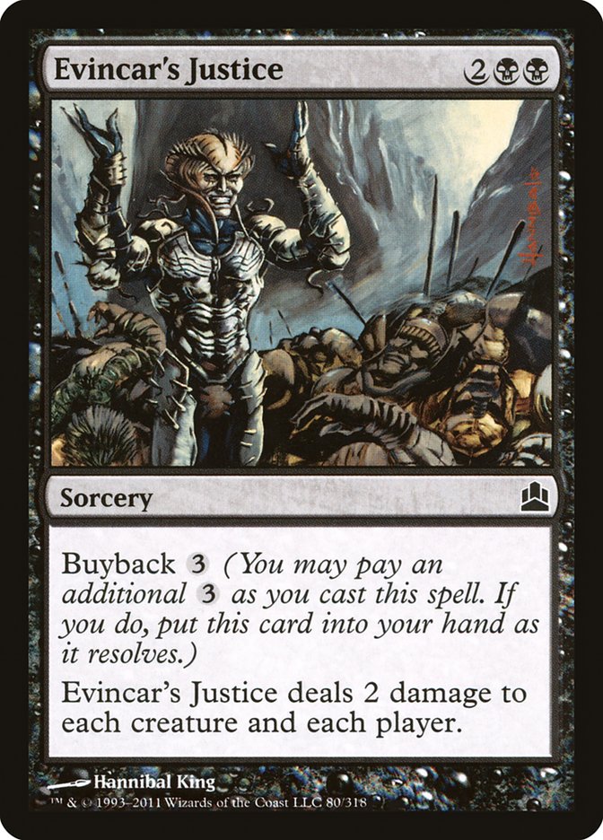 Evincar's Justice - Commander 2011 (CMD)