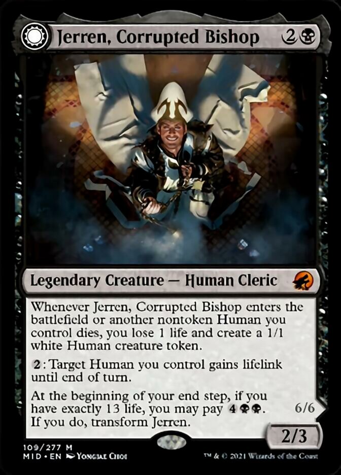 Jerren, Corrupted Bishop // Ormendahl, the Corrupter - Innistrad: Midnight Hunt (MID)