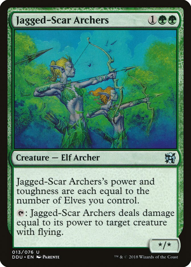 Jagged-Scar Archers - Duel Decks: Elves vs. Inventors (DDU)