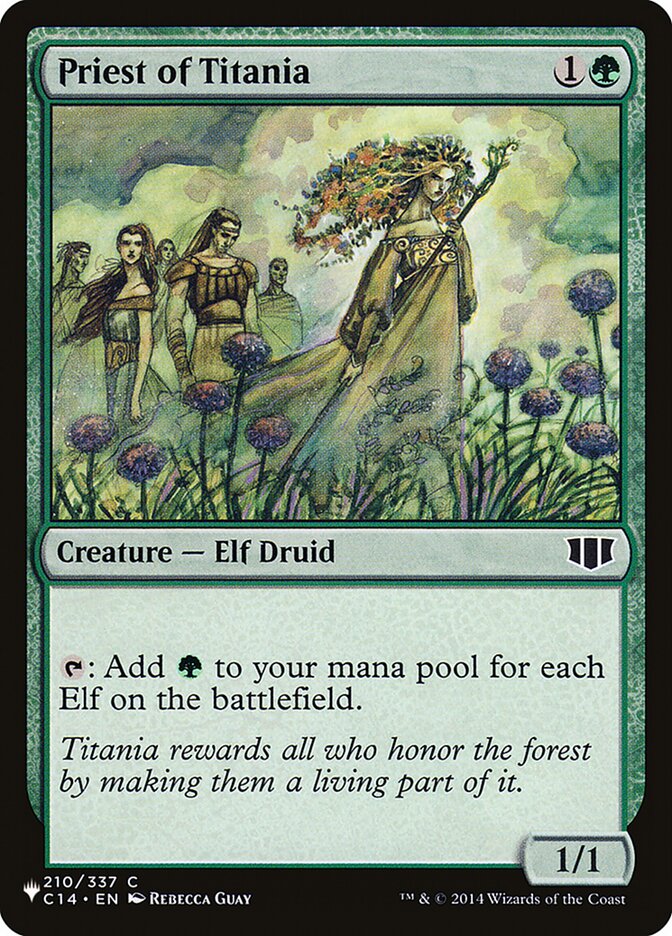 Priest of Titania - The List (PLIST)