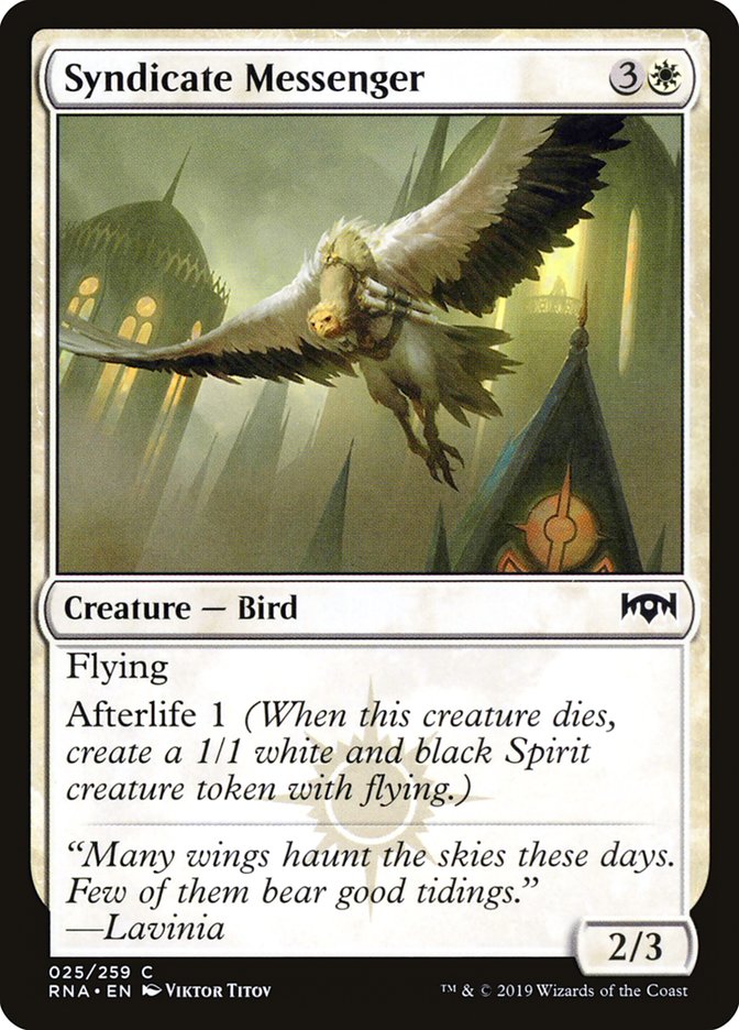 Syndicate Messenger - Ravnica Allegiance (RNA)