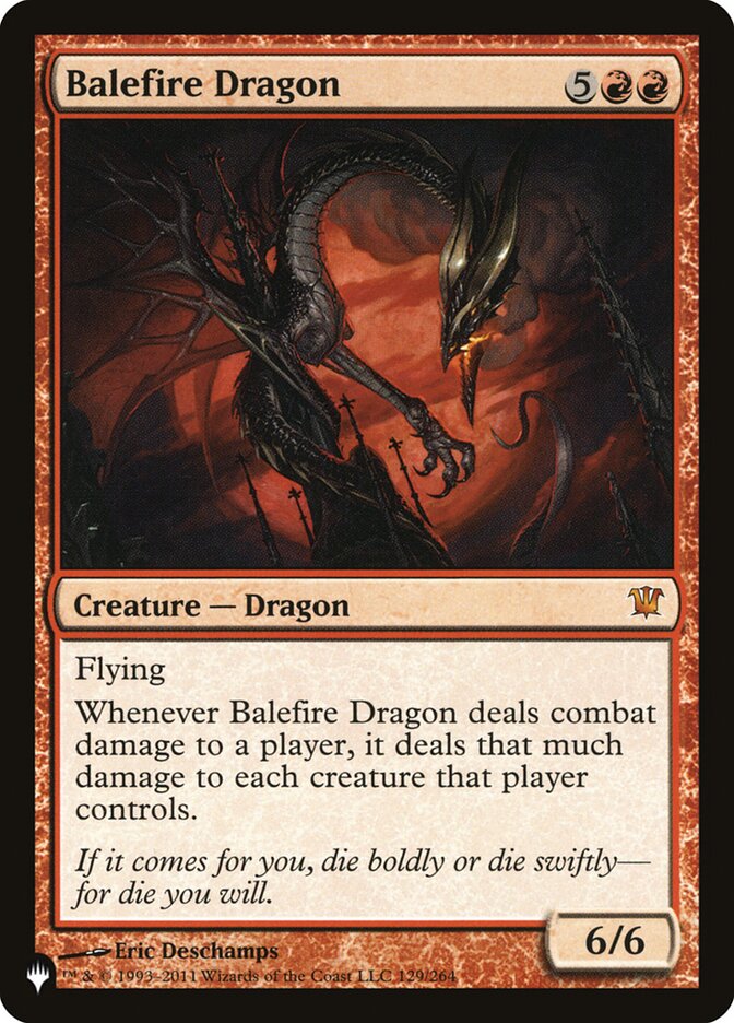 Balefire Dragon - The List (PLIST)