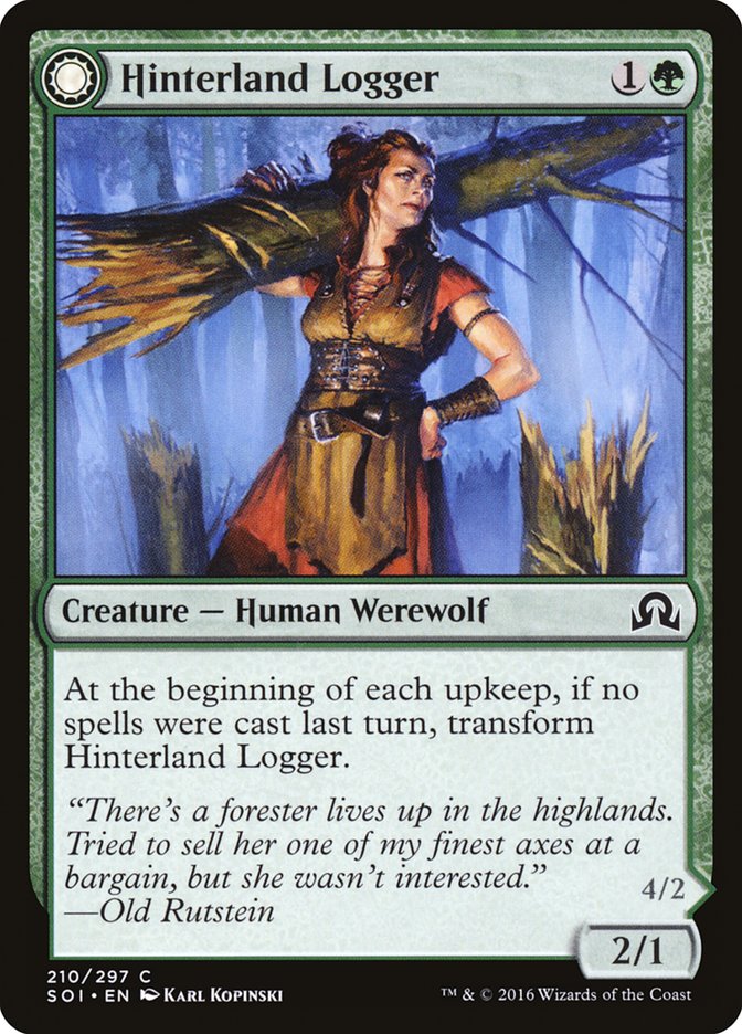 Hinterland Logger // Timber Shredder - Shadows over Innistrad (SOI)