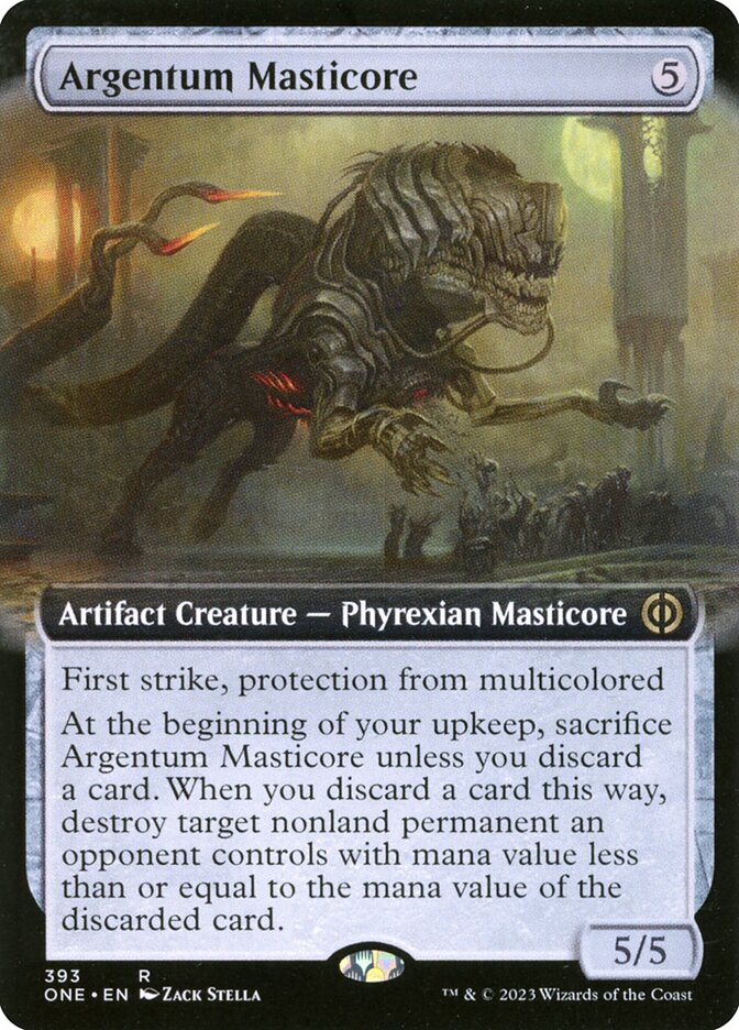Argentum Masticore - [Extended Art] Phyrexia: All Will Be One (ONE)