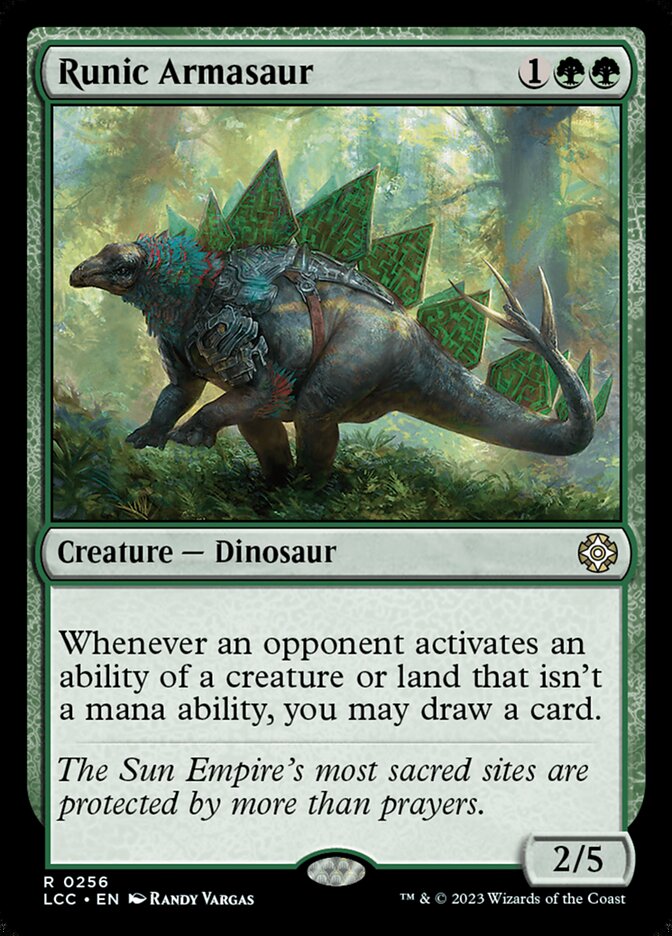 Runic Armasaur - Lost Caverns of Ixalan Commander (LCC)