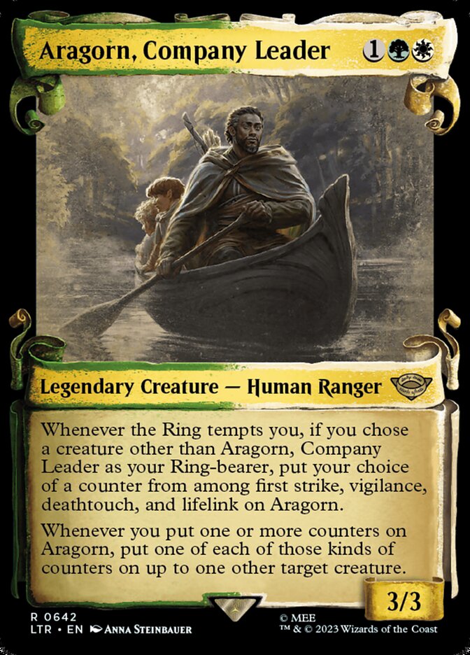 Aragorn, Company Leader - [Foil, Showcase Scroll] The Lord of the Rings: Tales of Middle-earth (LTR)