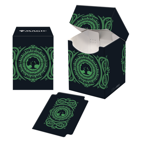 Magic: The Gathering Mana 7 Forest (Green) 100+ Deck Box - Ultra Pro Deck Boxes