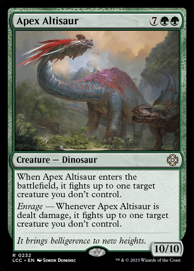 Apex Altisaur - Lost Caverns of Ixalan Commander (LCC)