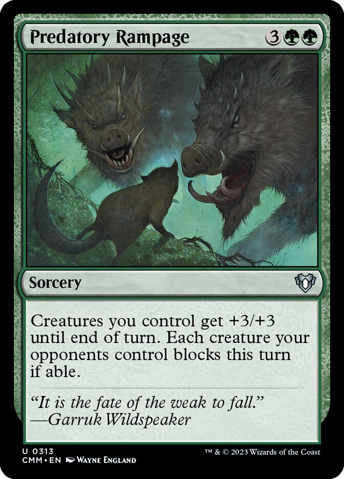 Predatory Rampage - Commander Masters (CMM)