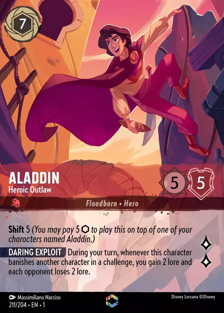 Aladdin - Heroic Outlaw - [Foil, Enchanted] The First Chapter (1)