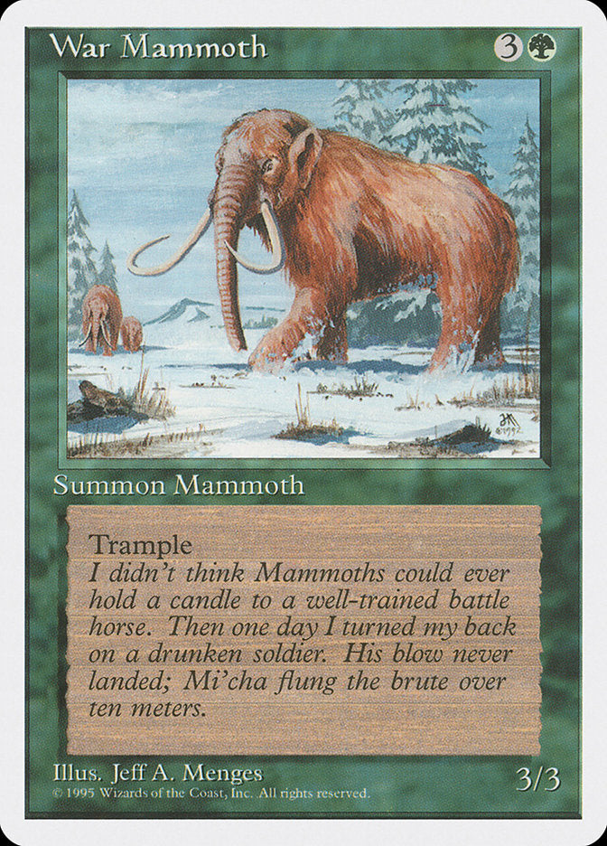 War Mammoth - Fourth Edition (4ED)